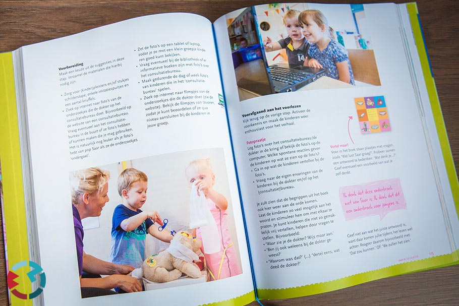 Boek Interactief voorlezen redactionele fotografie